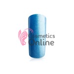 Gel UV Jolifin colorat albastru cu sclipici Glossy Blue 5ml